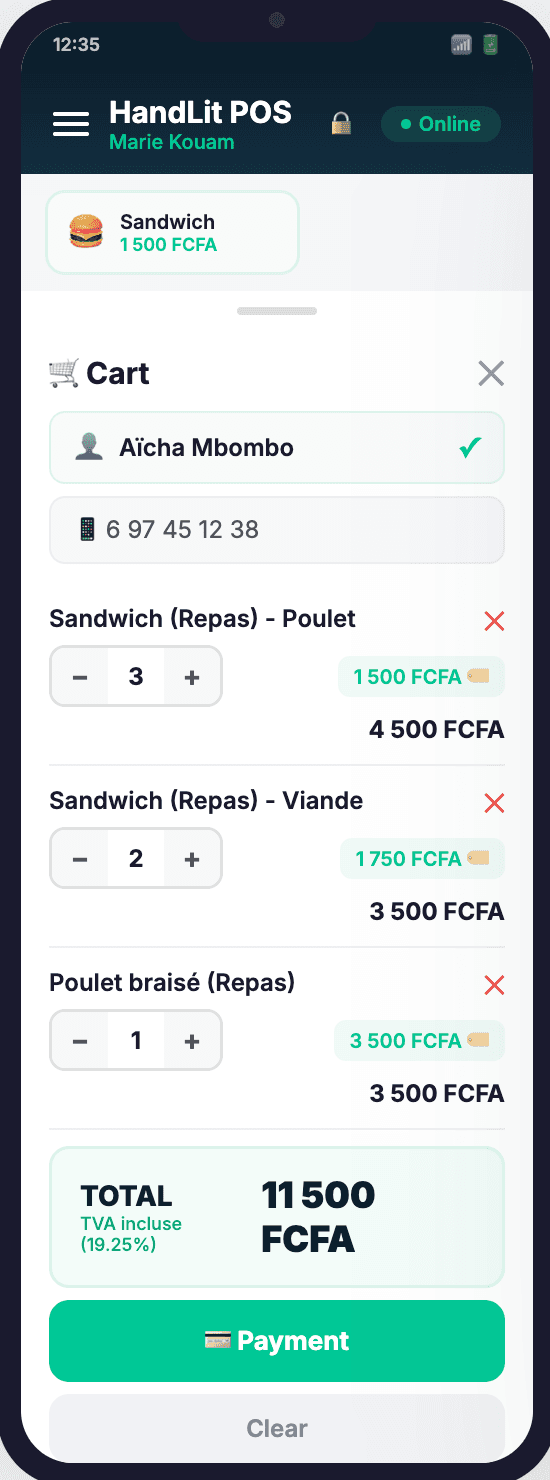 HandLit — mobile sale cart